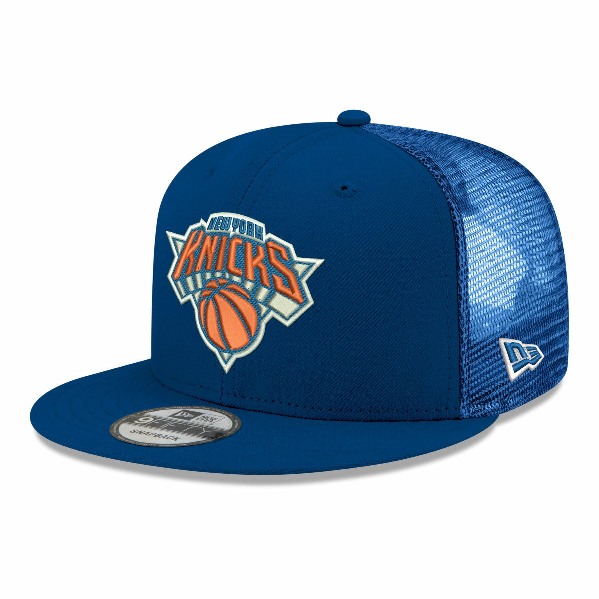 New York Knicks Core Logo Meshback 9FIFTY Snapback Hat - Blue | New Era sale