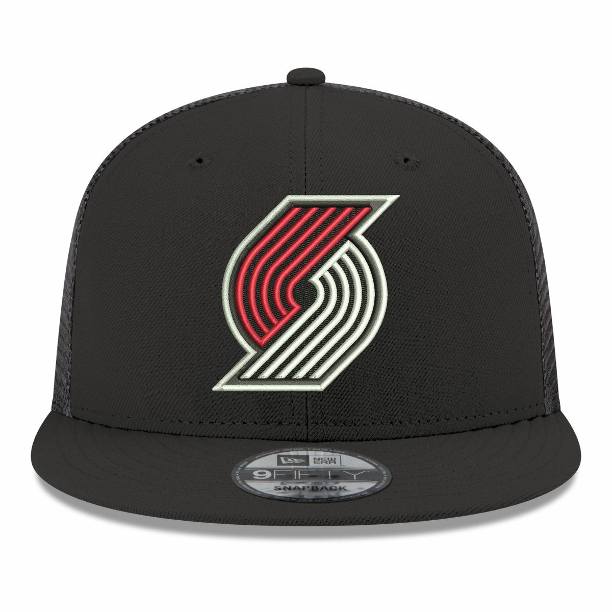 Portland Trail Blazers Core Logo Meshback 9FIFTY Snapback Hat - Black | New Era sale