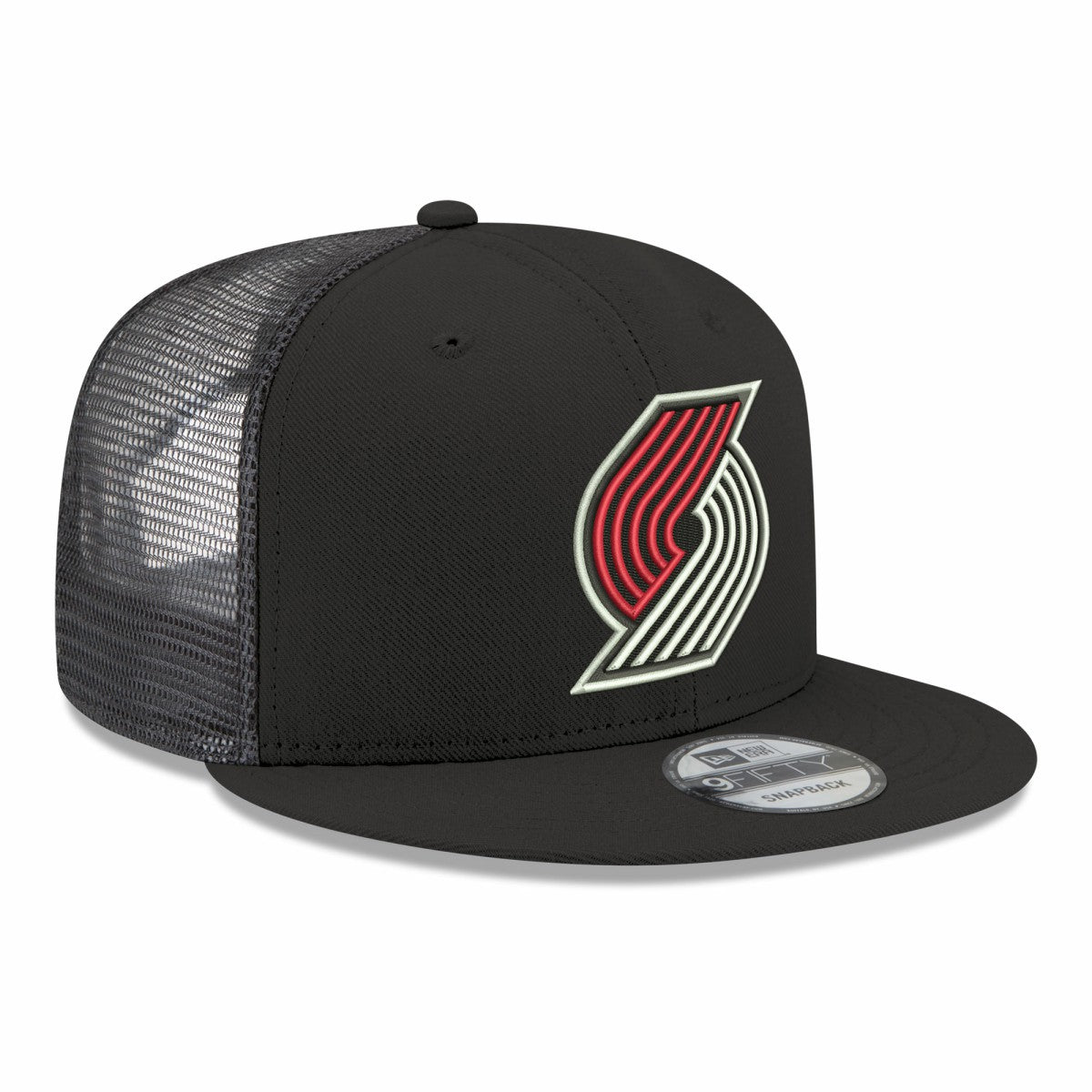Portland Trail Blazers Core Logo Meshback 9FIFTY Snapback Hat - Black | New Era sale