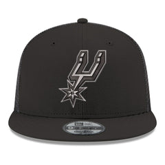 San Antonio Spurs Core Logo Meshback 9FIFTY Snapback Hat - Black | New Era for sale