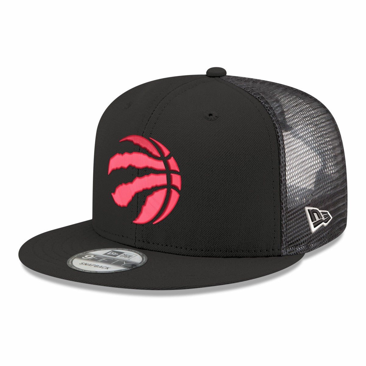 Toronto Raptors Core Logo Meshback 9FIFTY Snapback Hat - Black | New Era shop