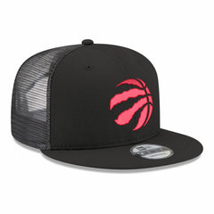 Toronto Raptors Core Logo Meshback 9FIFTY Snapback Hat - Black | New Era shop