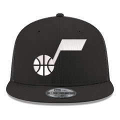 Utah Jazz Core Logo Meshback 9FIFTY Snapback Hat - Black | New Era cheap