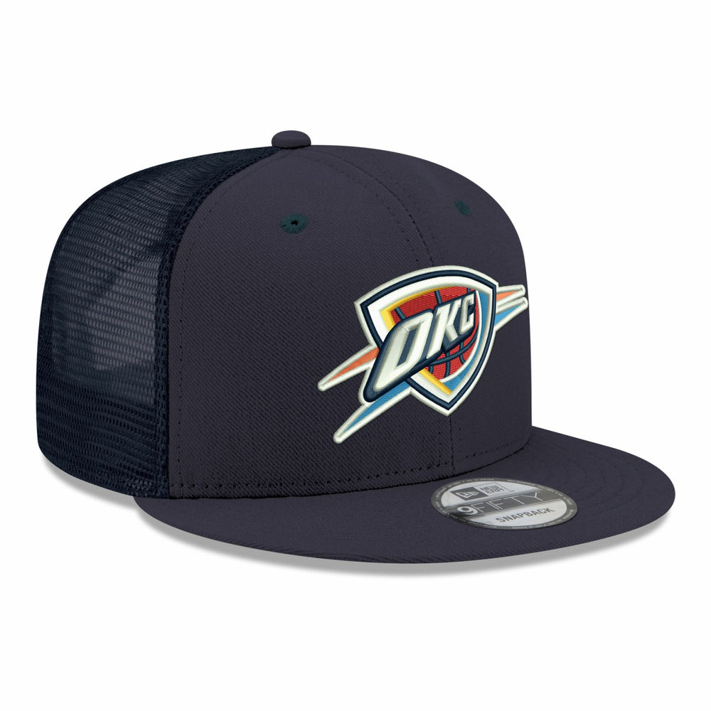 Oklahoma City Thunder Core Logo Meshback 9FIFTY Snapback Hat - Navy | New Era cheap