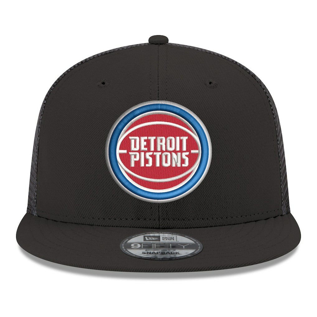 Detroit Pistons Core Logo Meshback 9FIFTY Snapback Hat sale - Black | New Era on sale