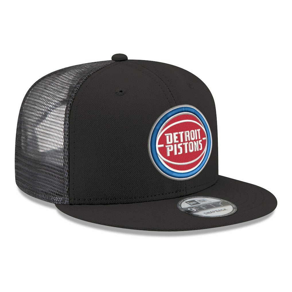 Detroit Pistons Core Logo Meshback 9FIFTY Snapback Hat sale - Black | New Era on sale