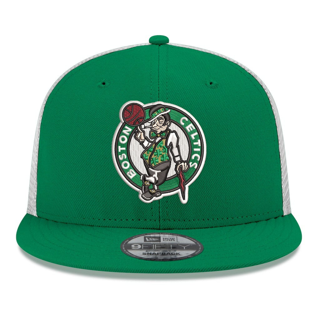 Boston Celtics Core Logo Meshback 9FIFTY Snapback Hat - Kelly Green | New Era outlet