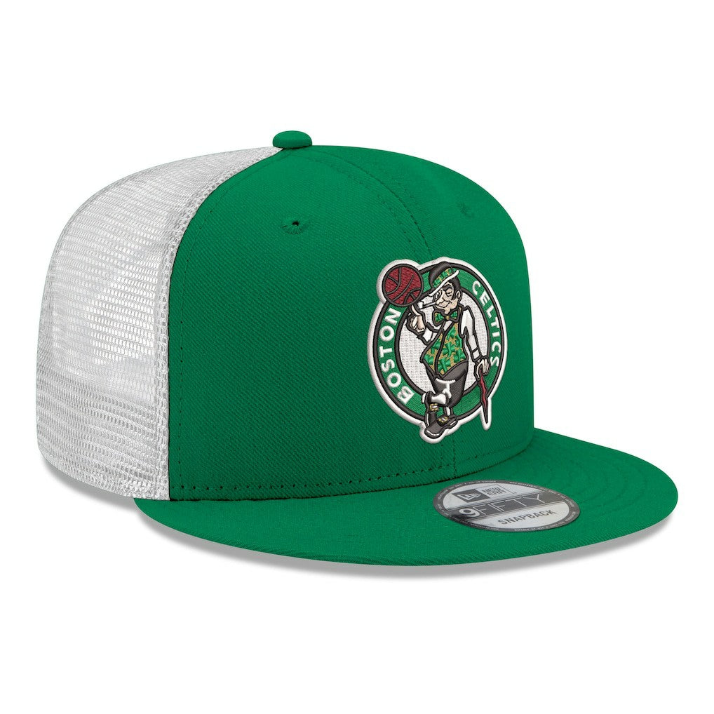 Boston Celtics Core Logo Meshback 9FIFTY Snapback Hat - Kelly Green | New Era outlet