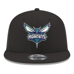 Charlotte Hornets Core Logo Meshback 9FIFTY Snapback Hat - Black | New Era sale