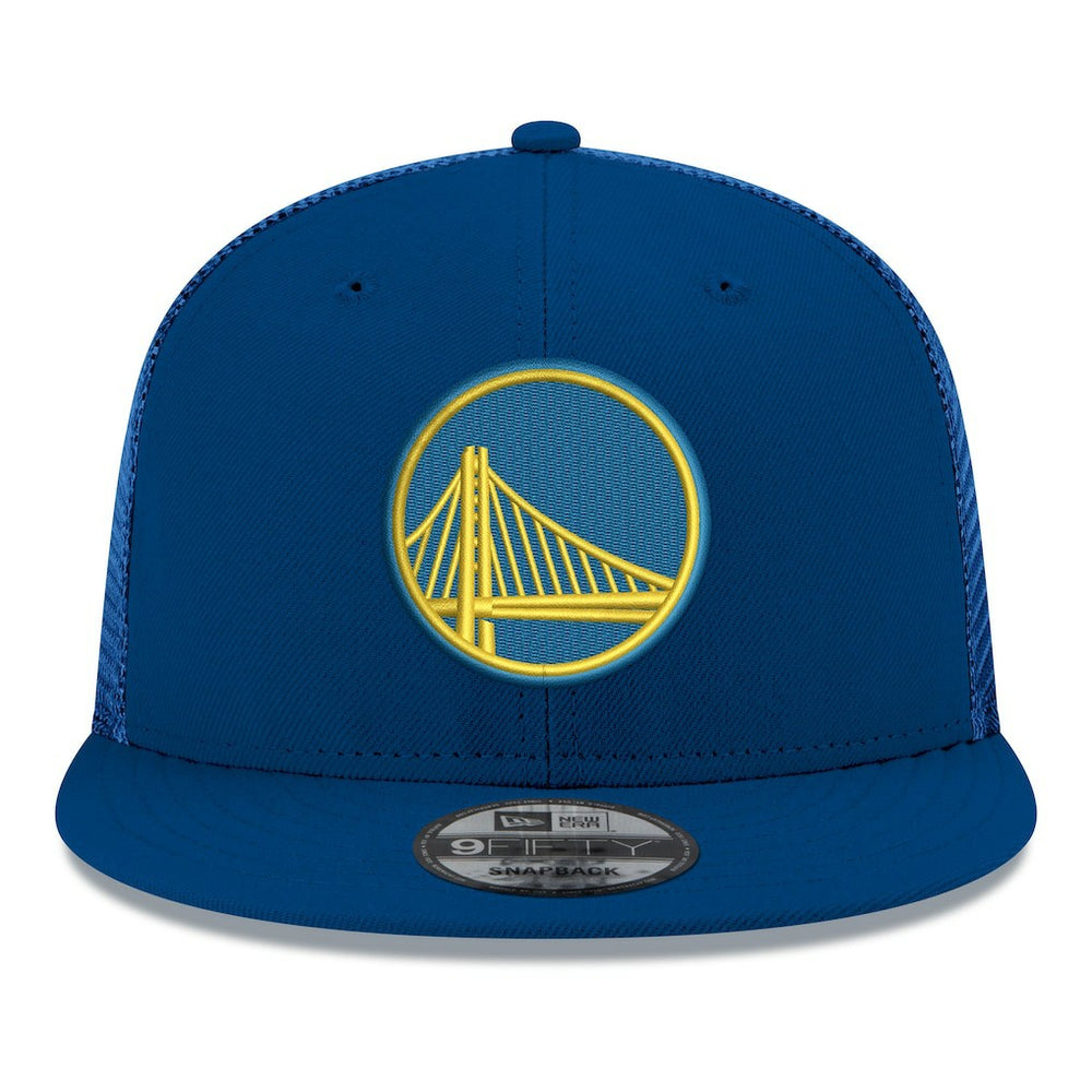 Golden State Warriors Core Logo Meshback 9FIFTY Snapback Hat sale - Royal | New Era shop