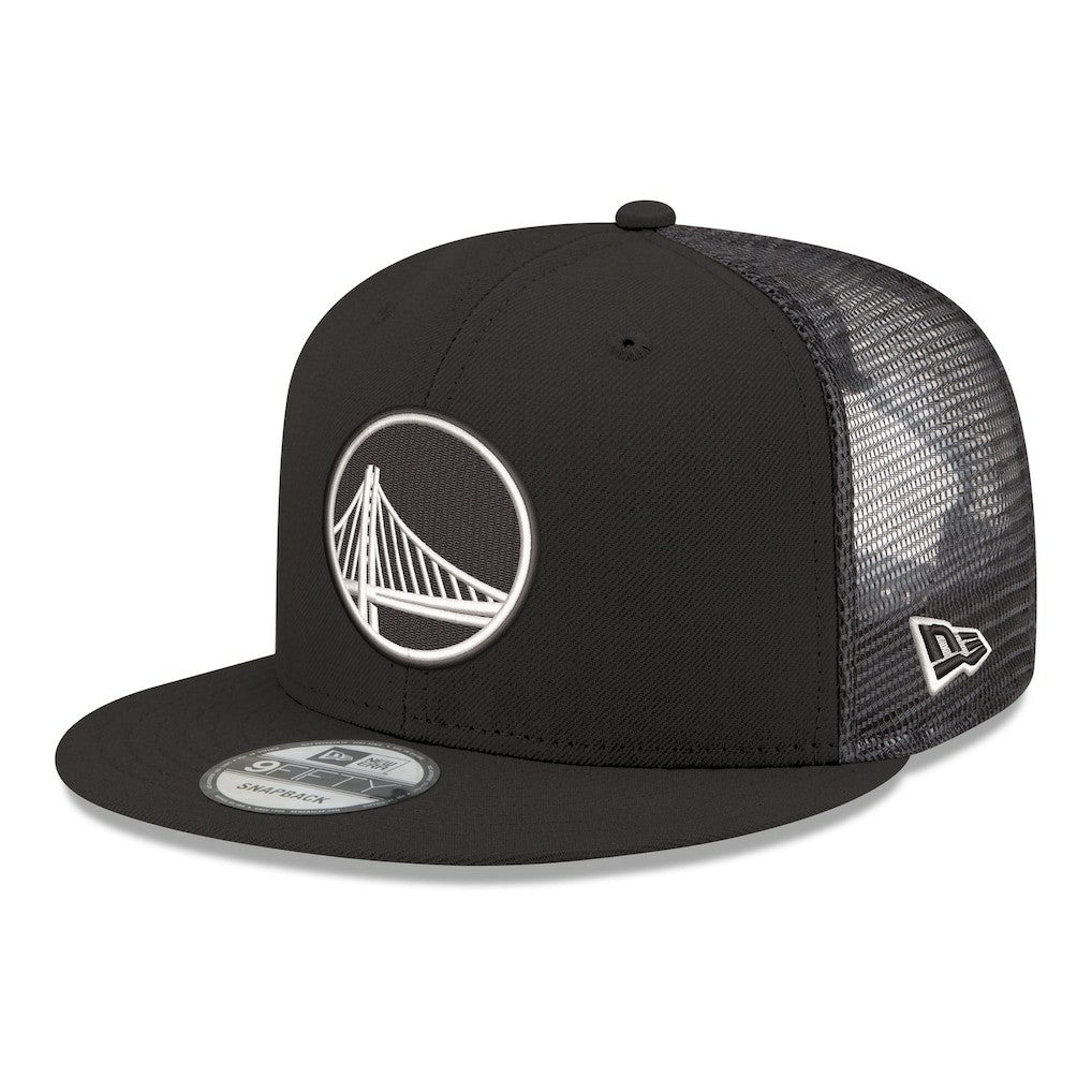 Golden State Warriors Core Logo Meshback 9FIFTY Snapback Hat sale - Black | New Era sale