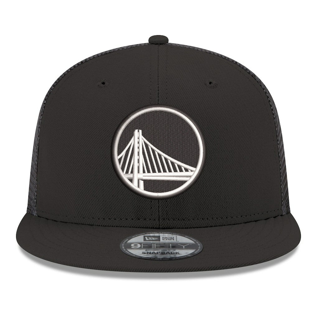 Golden State Warriors Core Logo Meshback 9FIFTY Snapback Hat sale - Black | New Era sale