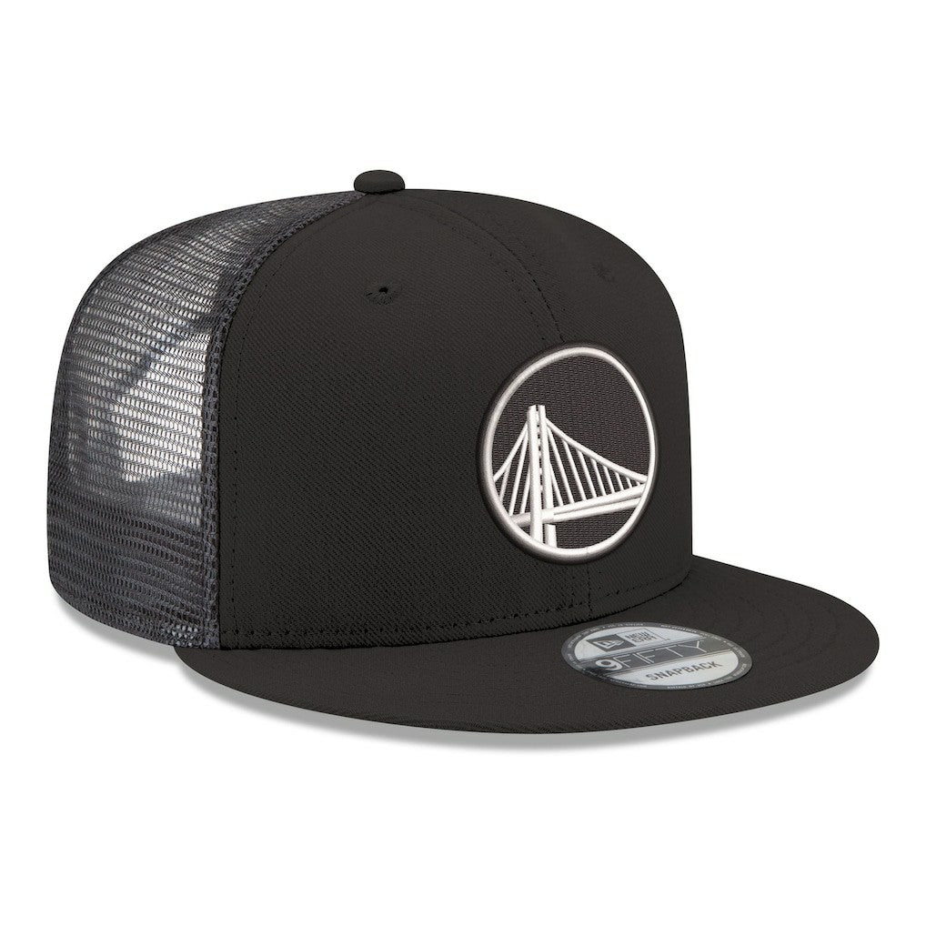Golden State Warriors Core Logo Meshback 9FIFTY Snapback Hat sale - Black | New Era sale