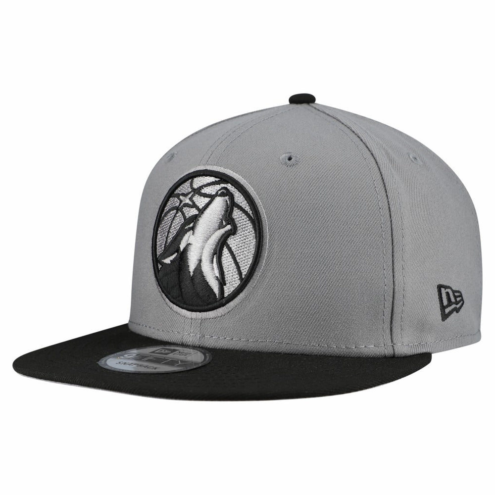 Minnesota Timberwolves Core Logo Storm Gray Two-Tone 9FIFTY Snapback Hat - Gray | New Era sale