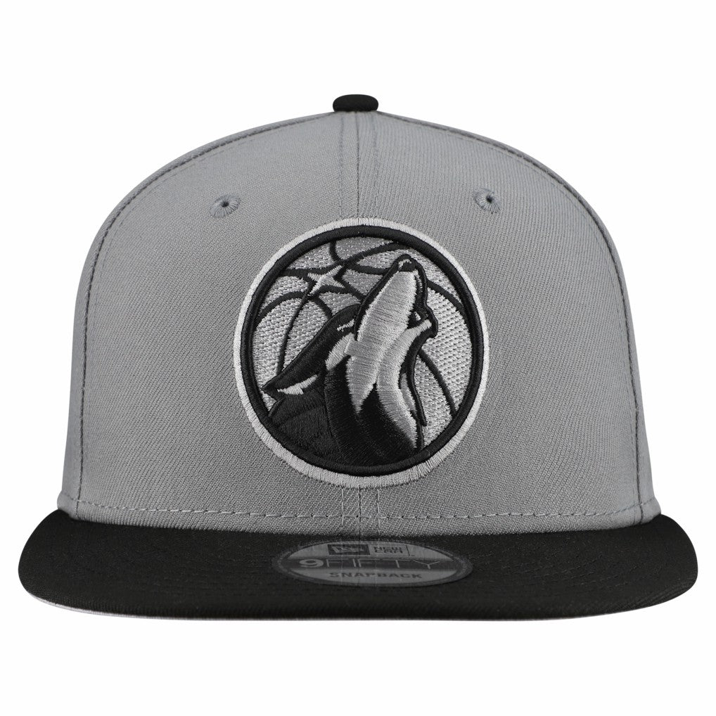 Minnesota Timberwolves Core Logo Storm Gray Two-Tone 9FIFTY Snapback Hat - Gray | New Era sale