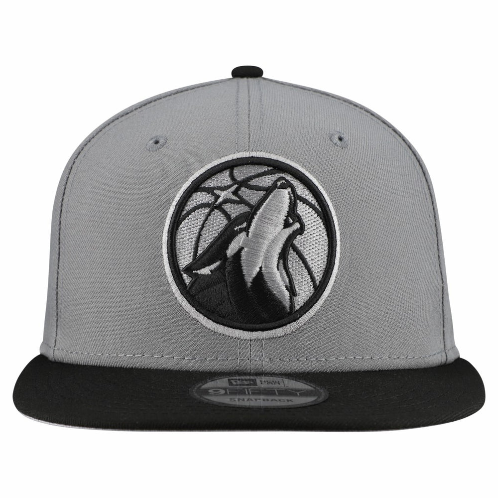Minnesota Timberwolves Core Logo Storm Gray Two-Tone 9FIFTY Snapback Hat - Gray | New Era sale
