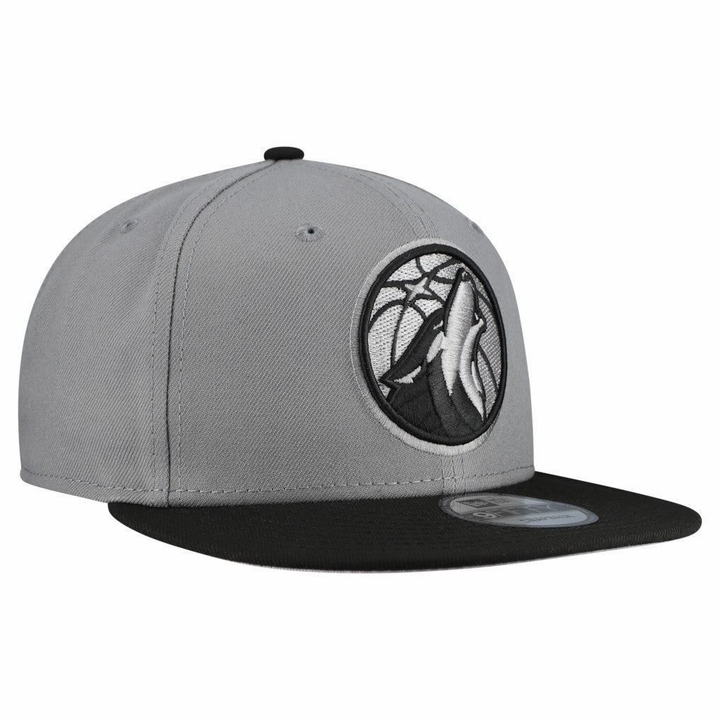 Minnesota Timberwolves Core Logo Storm Gray Two-Tone 9FIFTY Snapback Hat - Gray | New Era sale