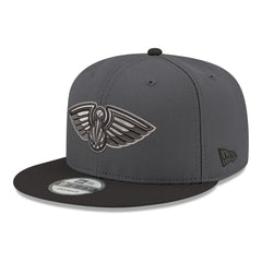 New Orleans Pelicans Logo 2-Tone 9FIFTY Snapback Hat - Gray/Black | New Era outlet