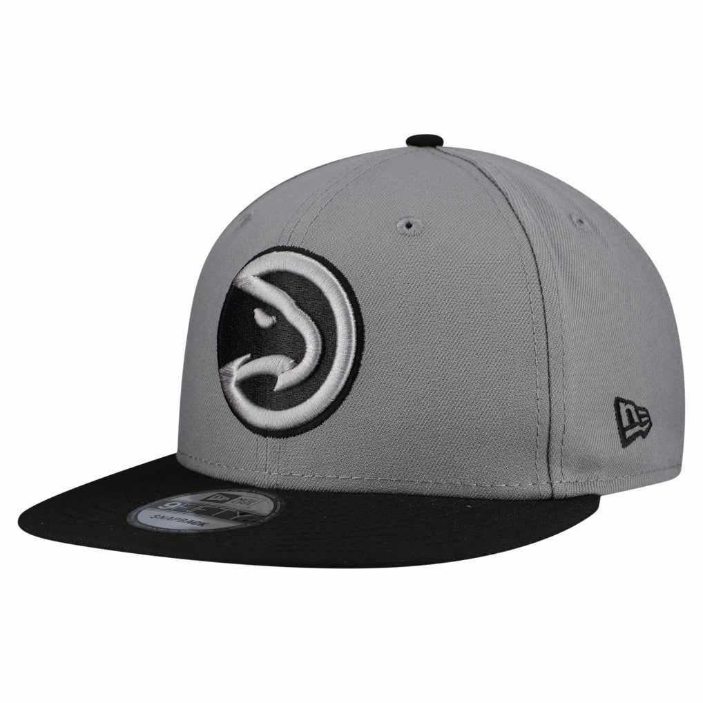 Atlanta Hawks Core Logo Storm Gray Two-Tone 9FIFTY Snapback Hat - Gray | New Era on sale