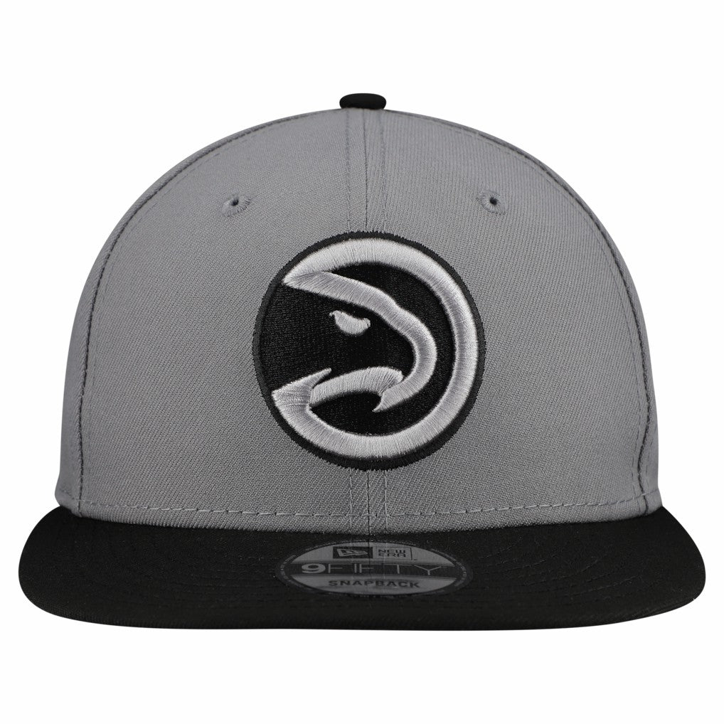Atlanta Hawks Core Logo Storm Gray Two-Tone 9FIFTY Snapback Hat - Gray | New Era on sale