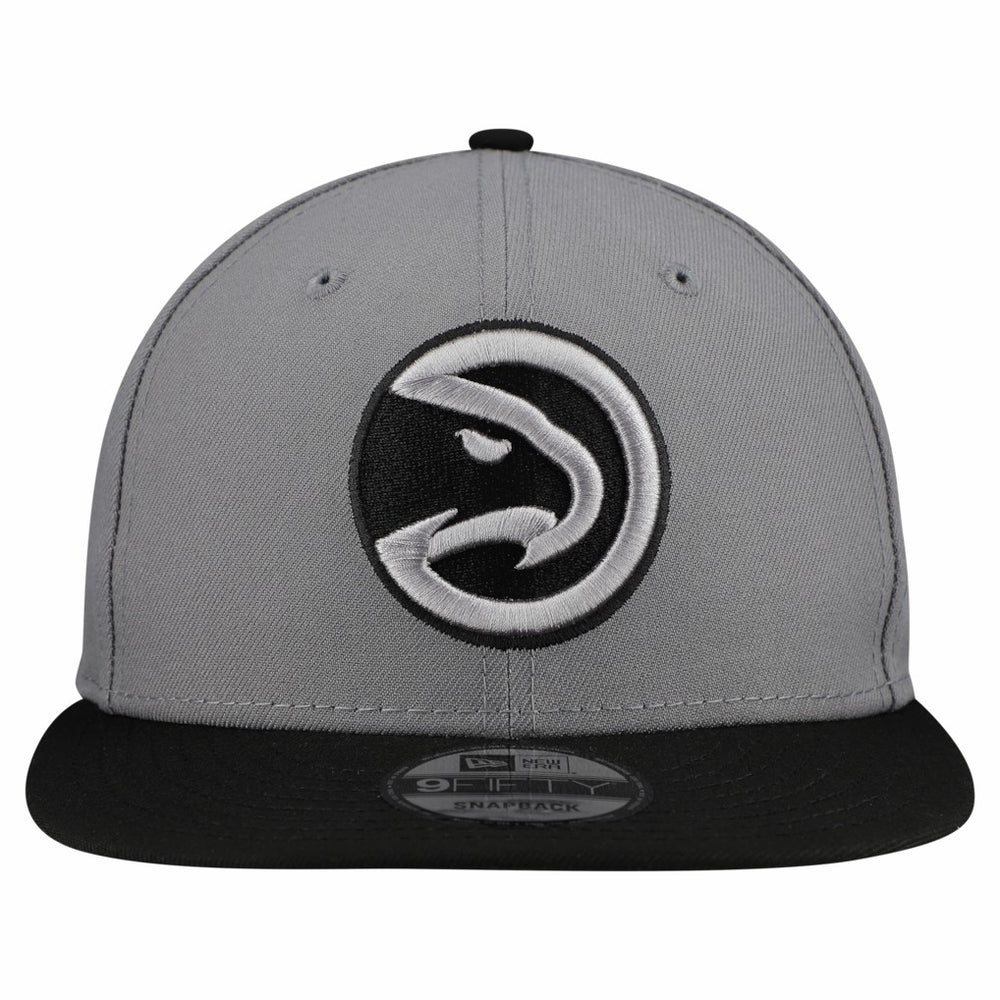 Atlanta Hawks Core Logo Storm Gray Two-Tone 9FIFTY Snapback Hat - Gray | New Era on sale