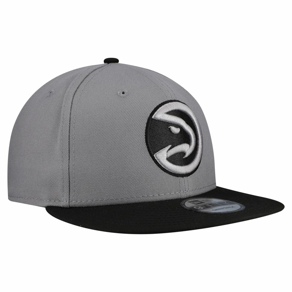 Atlanta Hawks Core Logo Storm Gray Two-Tone 9FIFTY Snapback Hat - Gray | New Era on sale