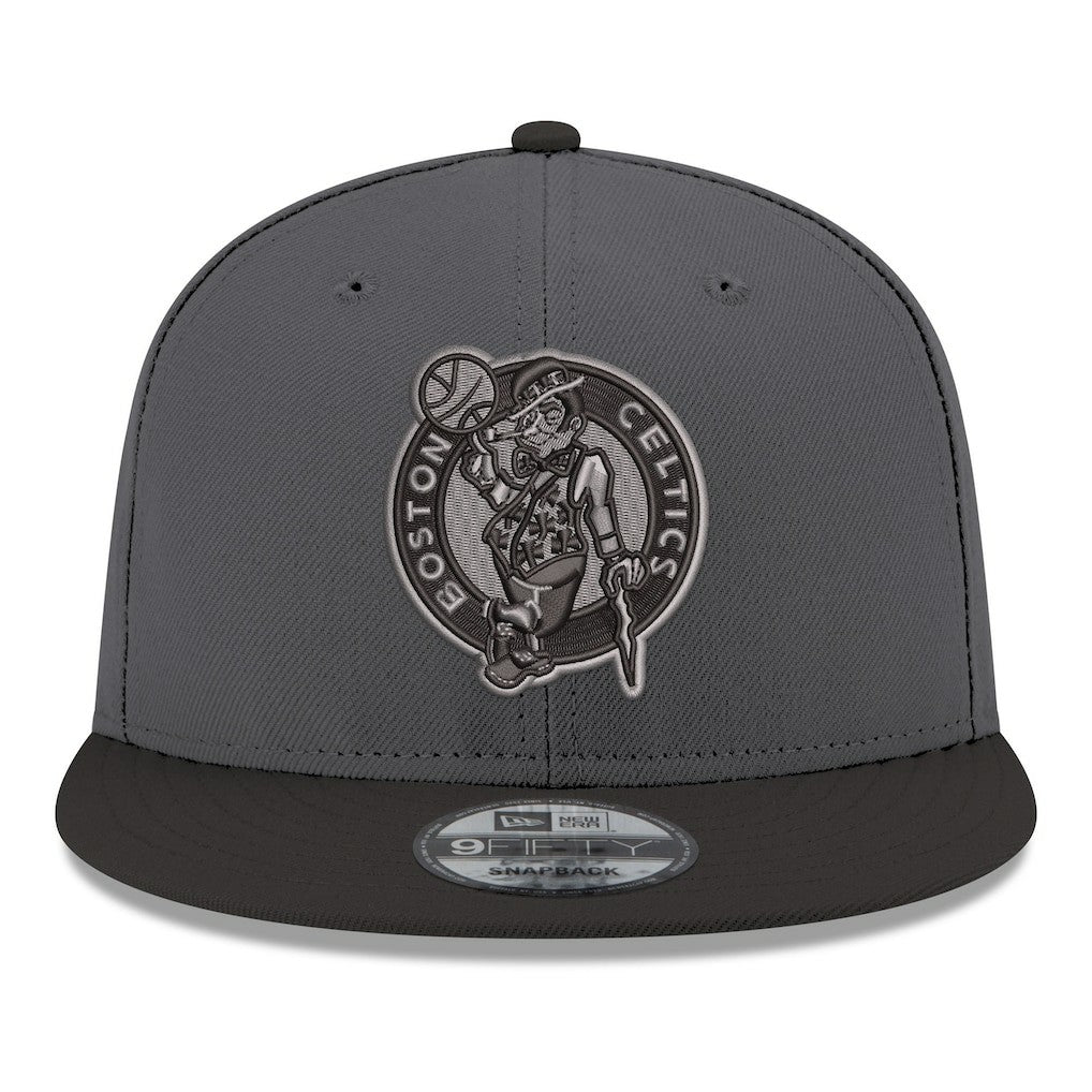 Boston Celtics Logo 2-Tone 9FIFTY Snapback Hat - Gray/Black | New Era for sale