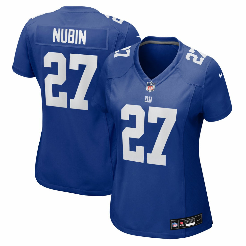 Tyler Nubin New York Giants Women's Team Game Jersey - Royal | Nike for sale
