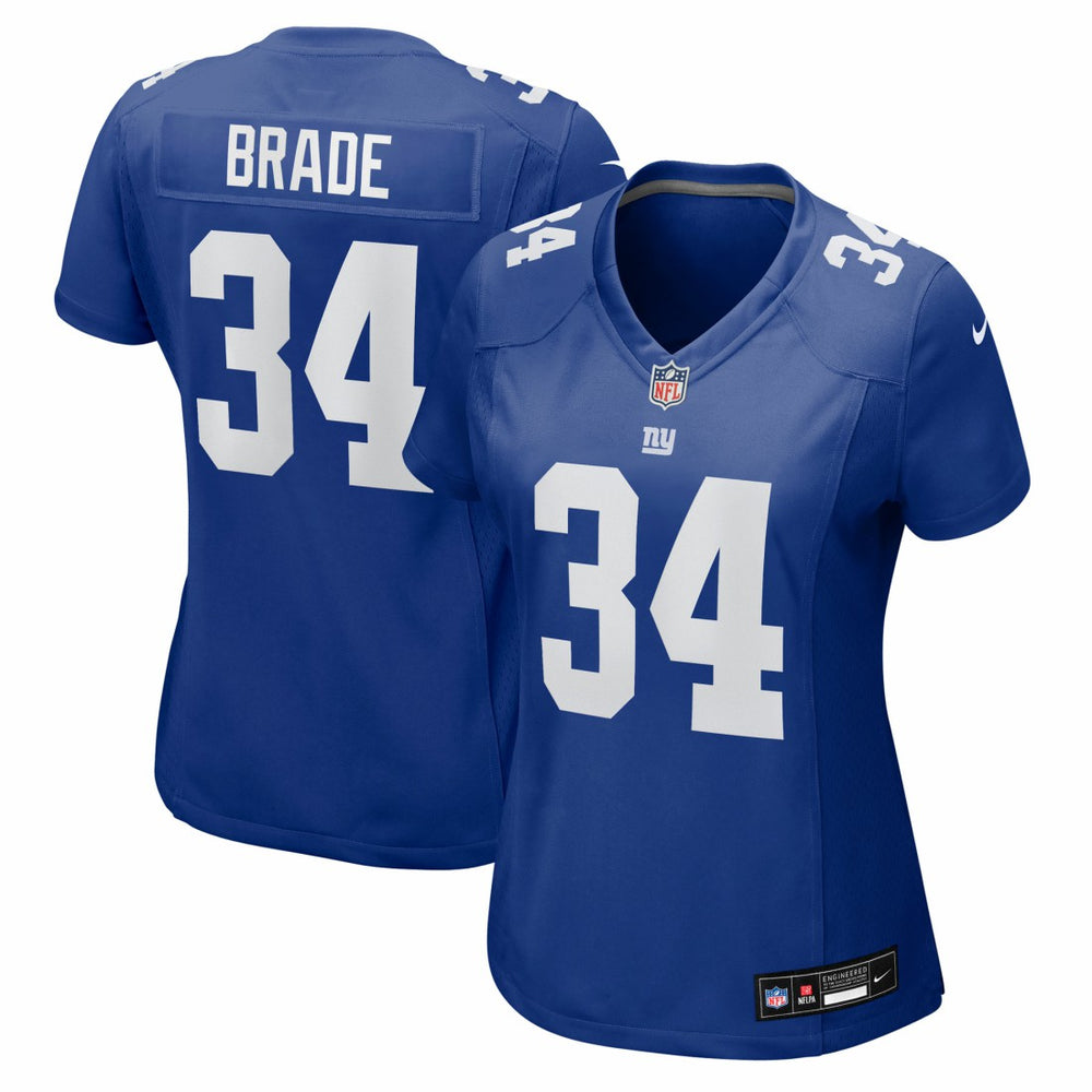 Beau Brade New York Giants Women's Team Game Jersey - Royal | Nike online