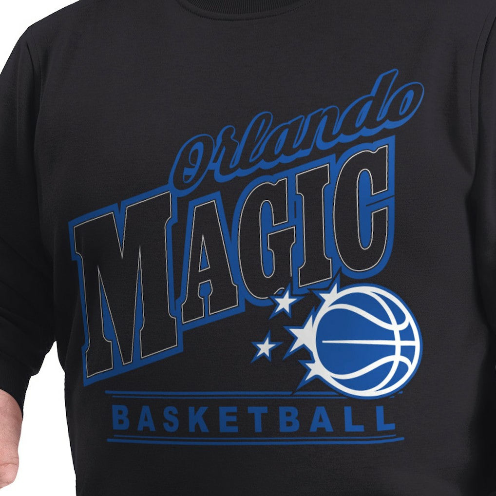 Orlando Magic G-III Sports by Carl Banks Adaptive Headliner Fleece Crewneck Sweatshirt - Black for sale
