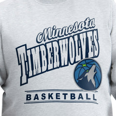 Minnesota Timberwolves G-III Sports by Carl Banks Adaptive Headliner Fleece Crewneck Sweatshirt - Gray sale