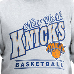 New York Knicks G-III Sports by Carl Banks Adaptive Headliner Fleece Crewneck Sweatshirt - Gray outlet
