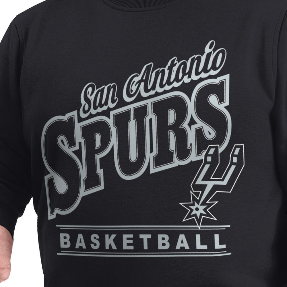 San Antonio Spurs G-III Sports by Carl Banks Adaptive Headliner Fleece Crewneck Sweatshirt - Black shop