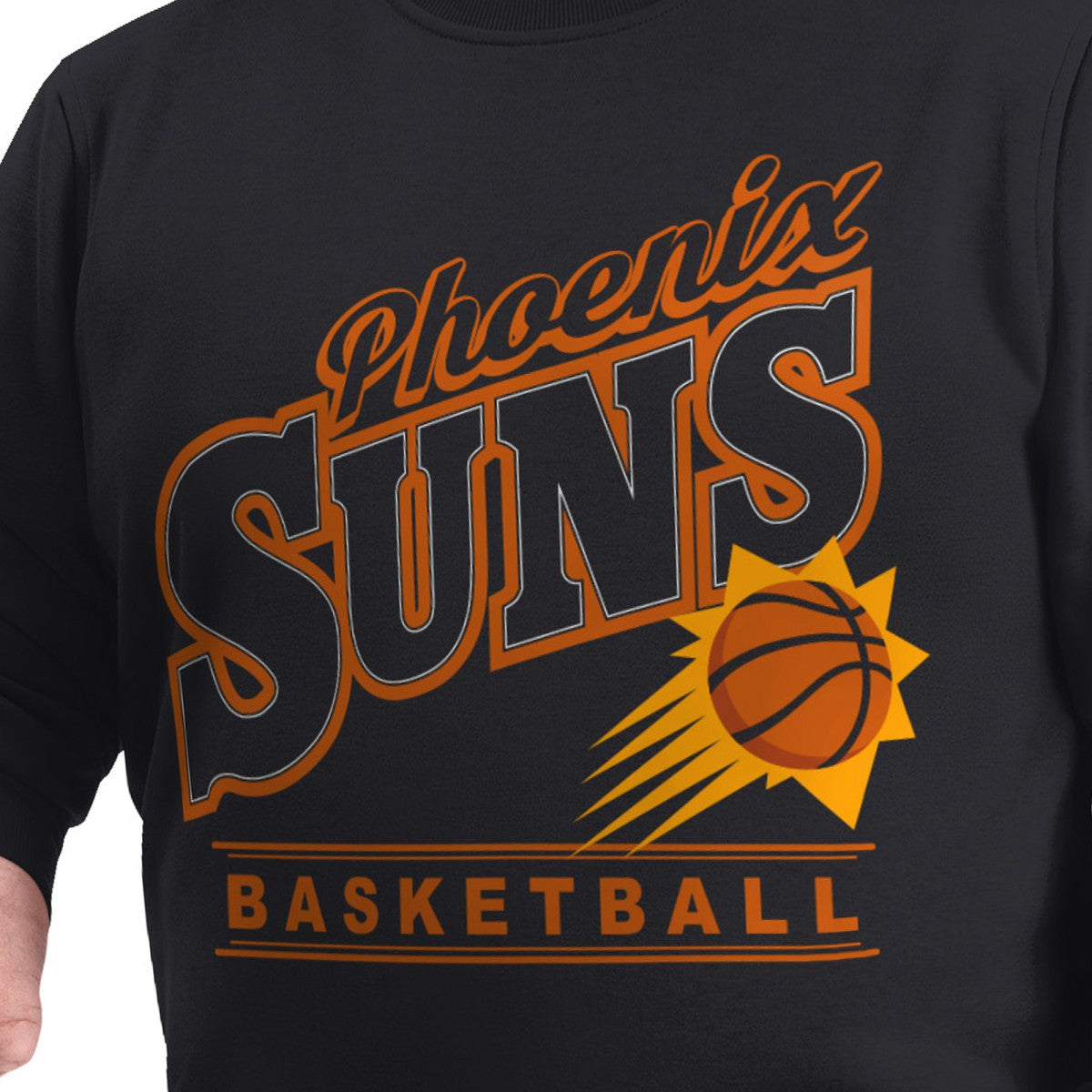 Phoenix Suns G-III Sports by Carl Banks Adaptive Headliner Fleece Crewneck Sweatshirt - Black online