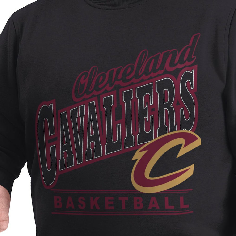 Cleveland Cavaliers G-III Sports by Carl Banks Adaptive Headliner Fleece Crewneck Sweatshirt sale - Black sale