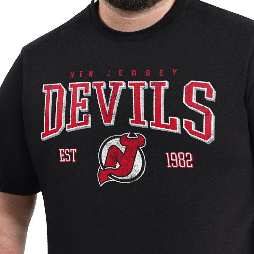 New Jersey Devils G-III Sports by Carl Banks Adaptive Classic Team Graphic T-Shirt Black
