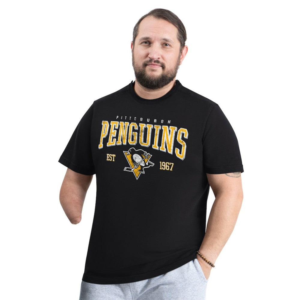 Pittsburgh Penguins G-III Sports by Carl Banks Adaptive Classic Team Graphic T-Shirt Black