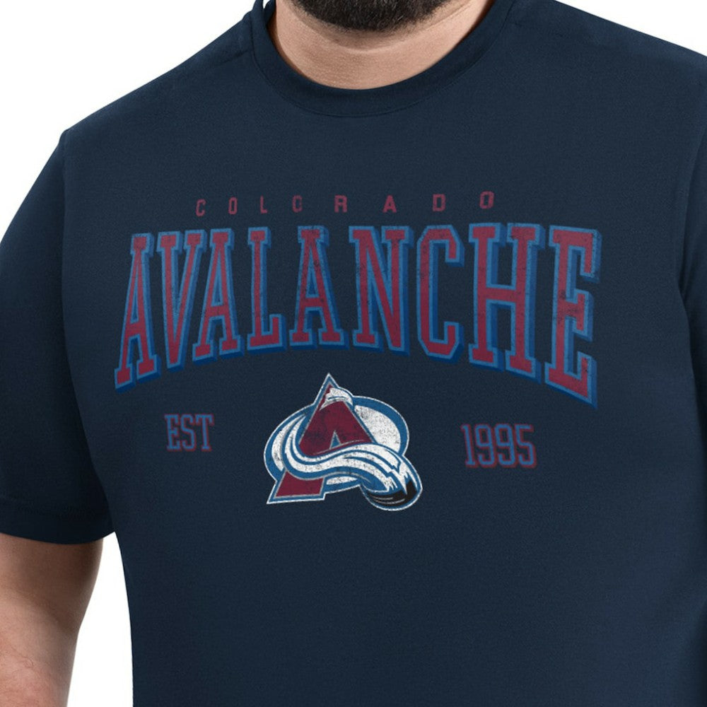Colorado Avalanche G-III Sports by Carl Banks Adaptive Classic Team Graphic T-Shirt Navy