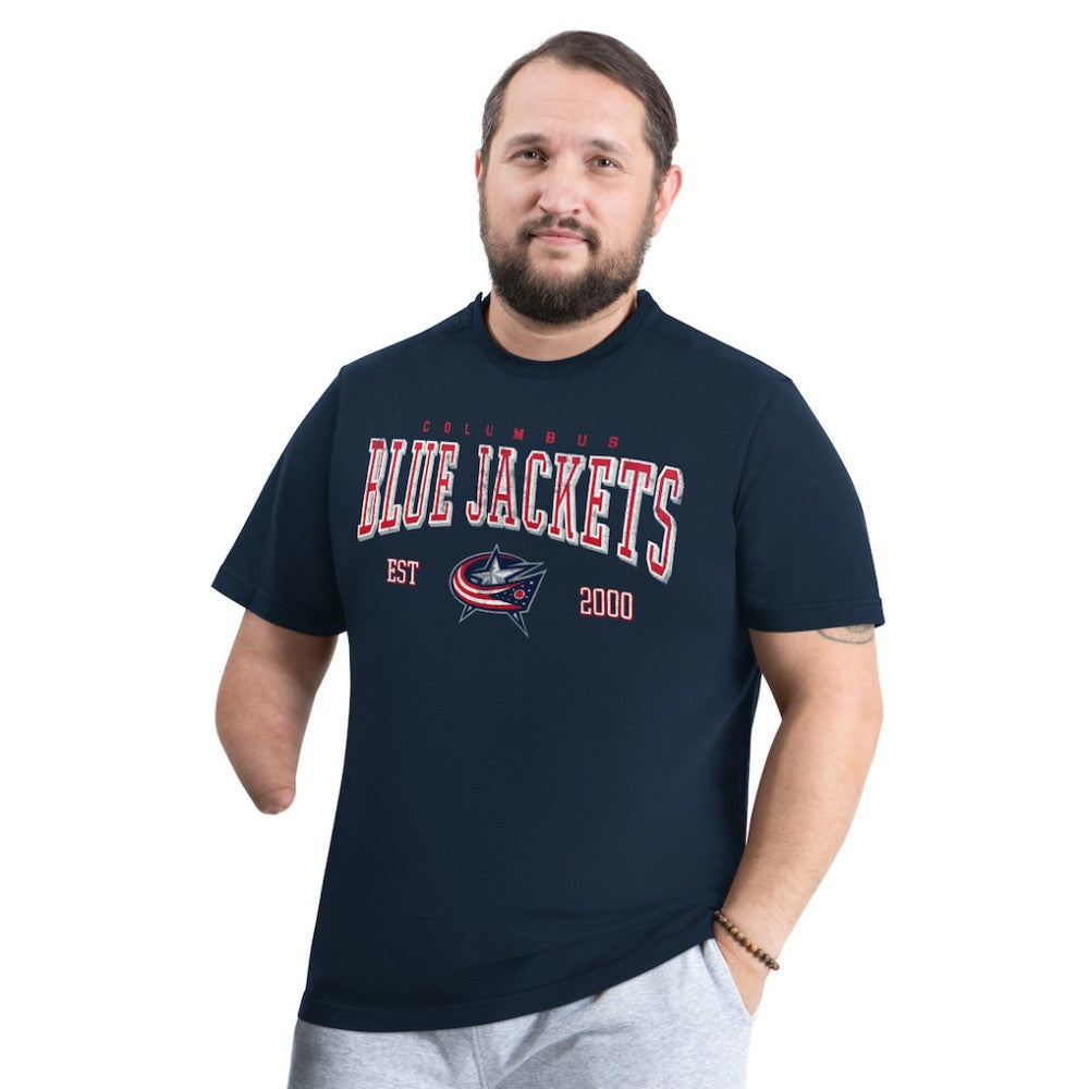 Columbus Blue Jackets G-III Sports by Carl Banks Adaptive Classic Team Graphic T-Shirt Navy