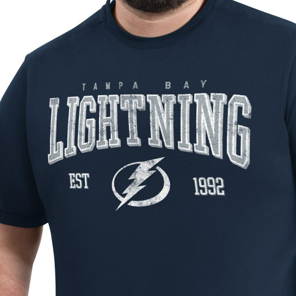 Tampa Bay Lightning G-III Sports by Carl Banks Adaptive Classic Team Graphic T-Shirt Navy