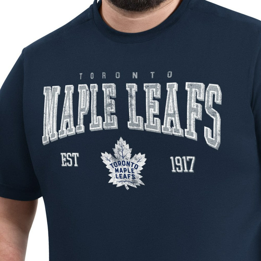 Toronto Maple Leafs G-III Sports by Carl Banks Adaptive Classic Team Graphic T-Shirt Navy