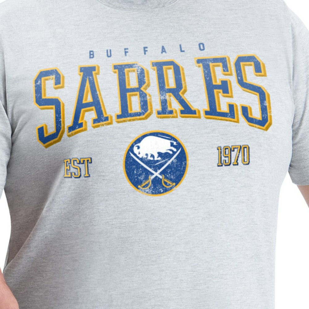 Buffalo Sabres G-III Sports by Carl Banks Adaptive Classic Team Graphic T-Shirt Gray