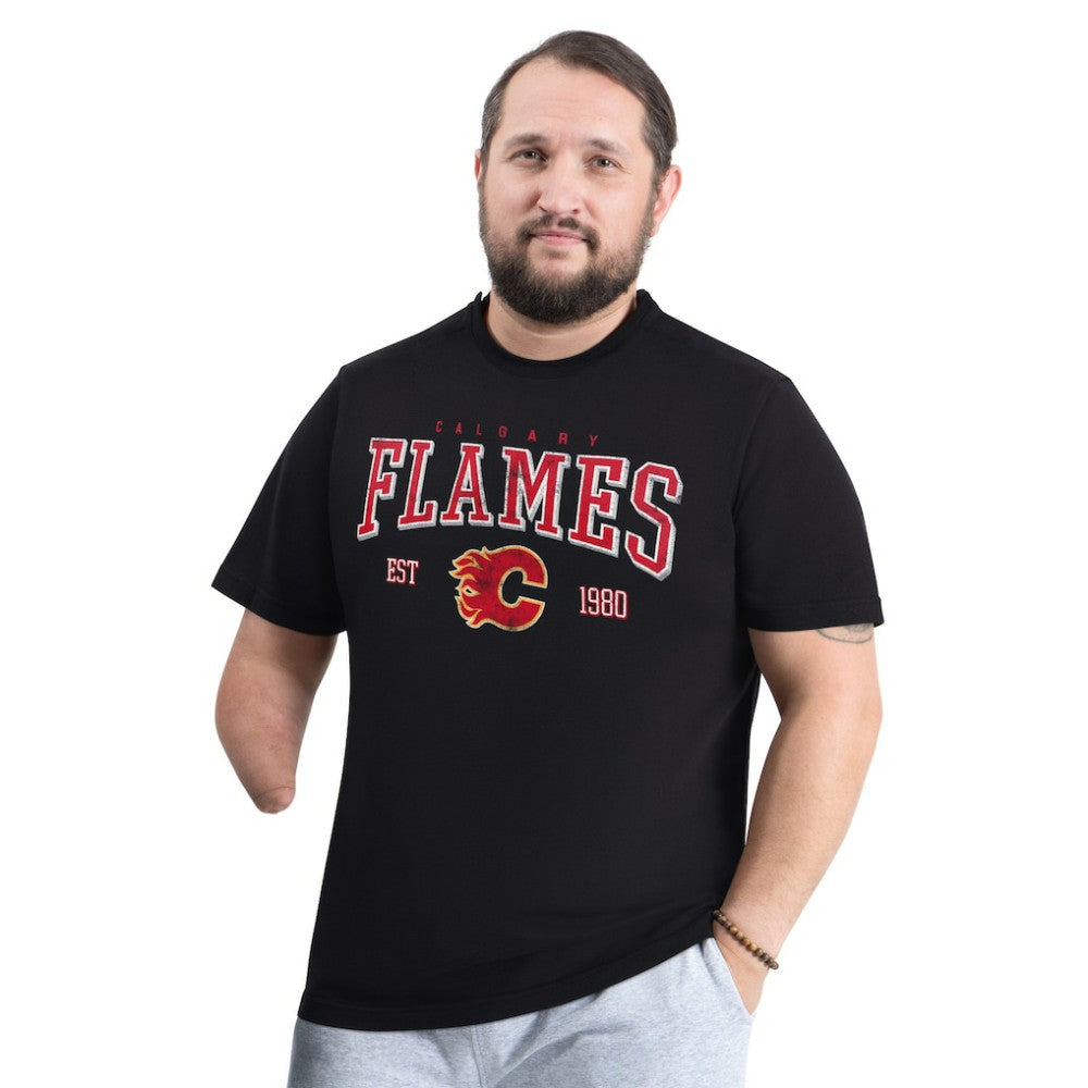 Calgary Flames G-III Sports by Carl Banks Adaptive Classic Team Graphic T-Shirt Black