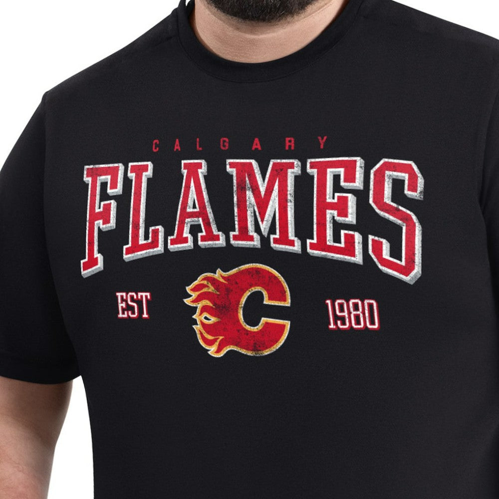 Calgary Flames G-III Sports by Carl Banks Adaptive Classic Team Graphic T-Shirt Black