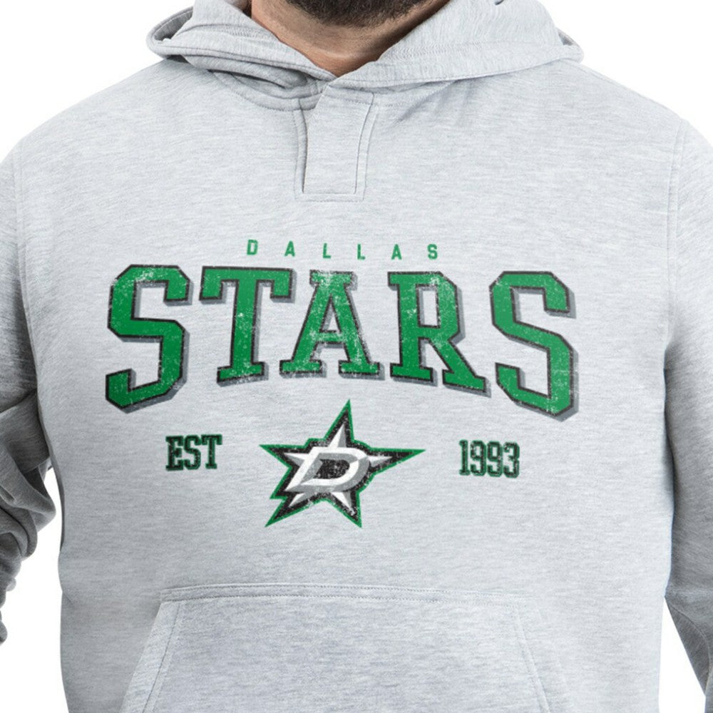 Dallas Stars G-III Sports by Carl Banks Adaptive Classic Team Spirit Fleece Hoodie Gray