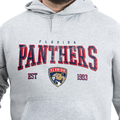 Florida Panthers G-III Sports by Carl Banks Adaptive Classic Team Spirit Fleece Hoodie Gray