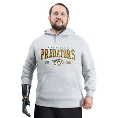 Nashville Predators G-III Sports by Carl Banks Adaptive Classic Team Spirit Fleece Hoodie Gray