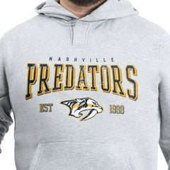 Nashville Predators G-III Sports by Carl Banks Adaptive Classic Team Spirit Fleece Hoodie Gray