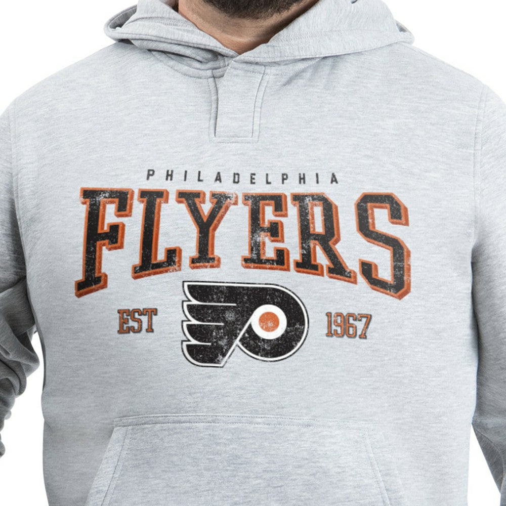 Philadelphia Flyers G-III Sports by Carl Banks Adaptive Classic Team Spirit Fleece Hoodie Gray