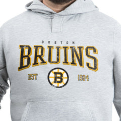 Boston Bruins G-III Sports by Carl Banks Adaptive Classic Team Spirit Fleece Hoodie Gray